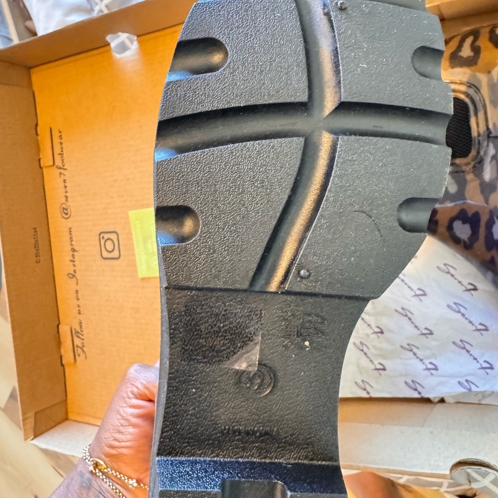 Black Rubber Sole Shoes